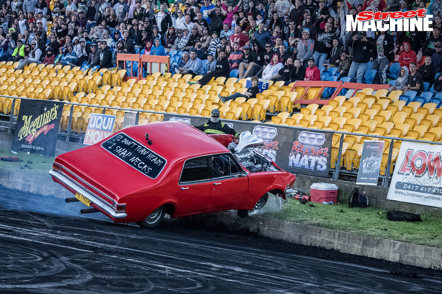 HT Holden Burnout Roll Over