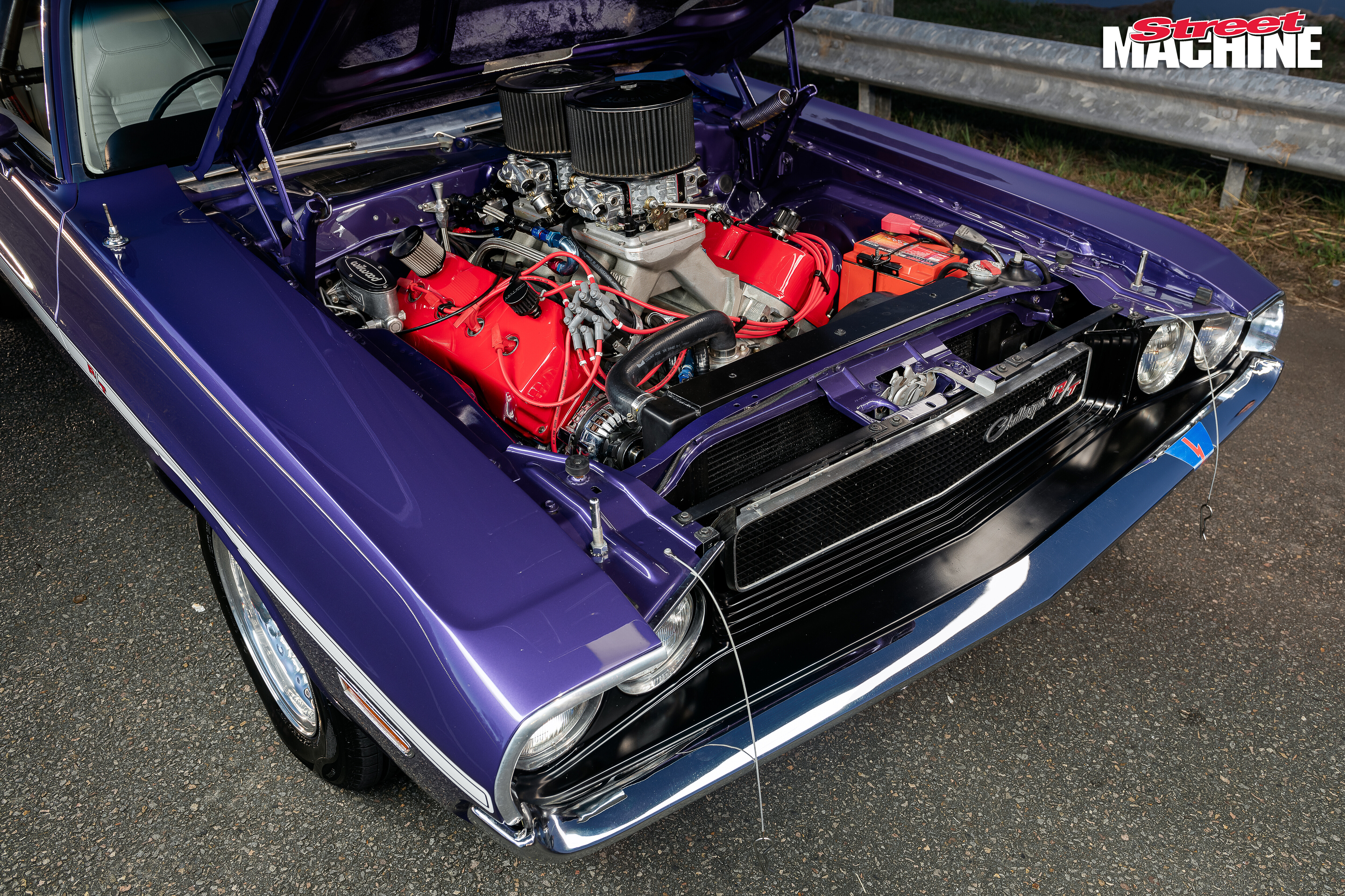 Street Machine Features Jon Mitchell Dodge Challenger Engine Bay