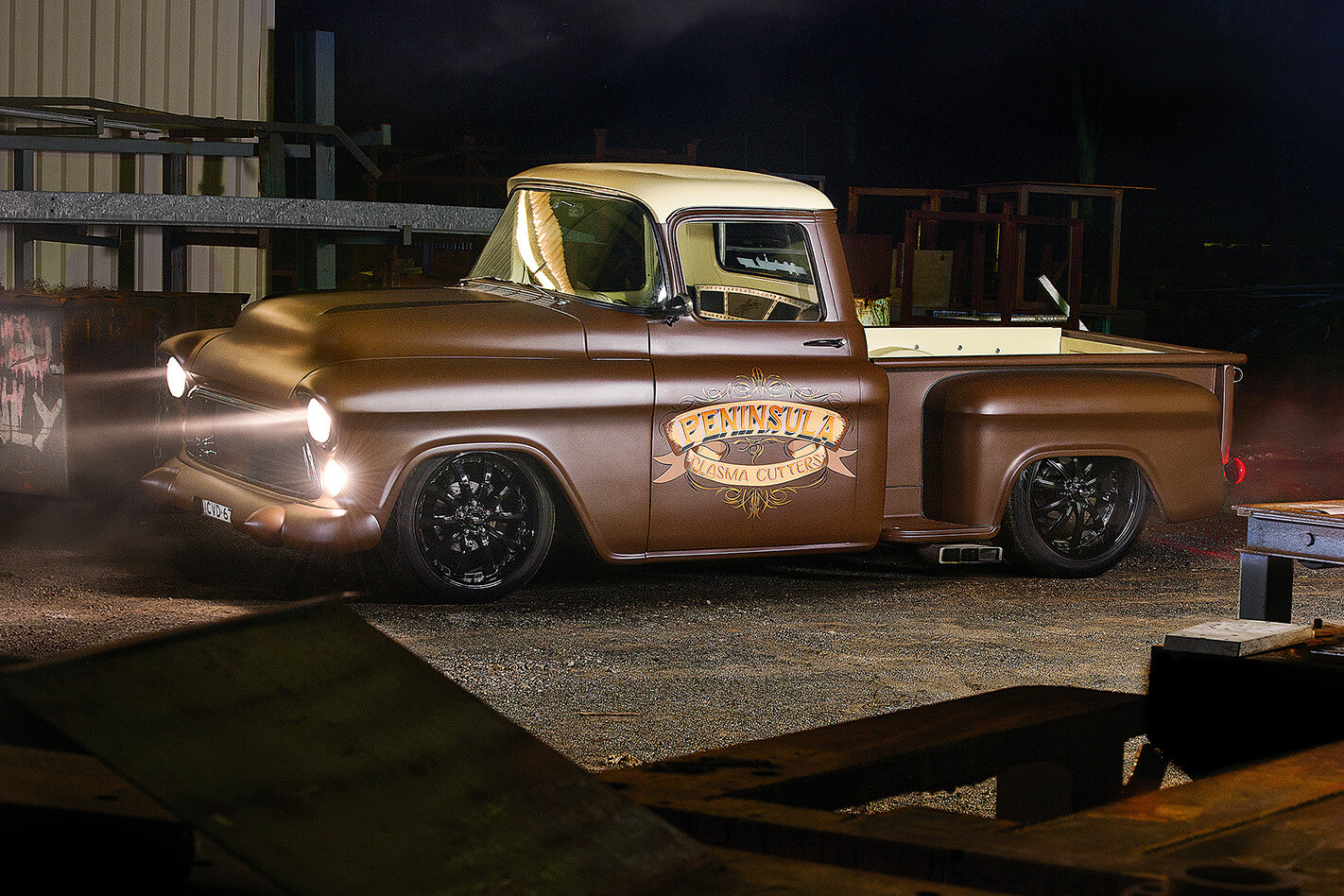 1957 Chev pickup side