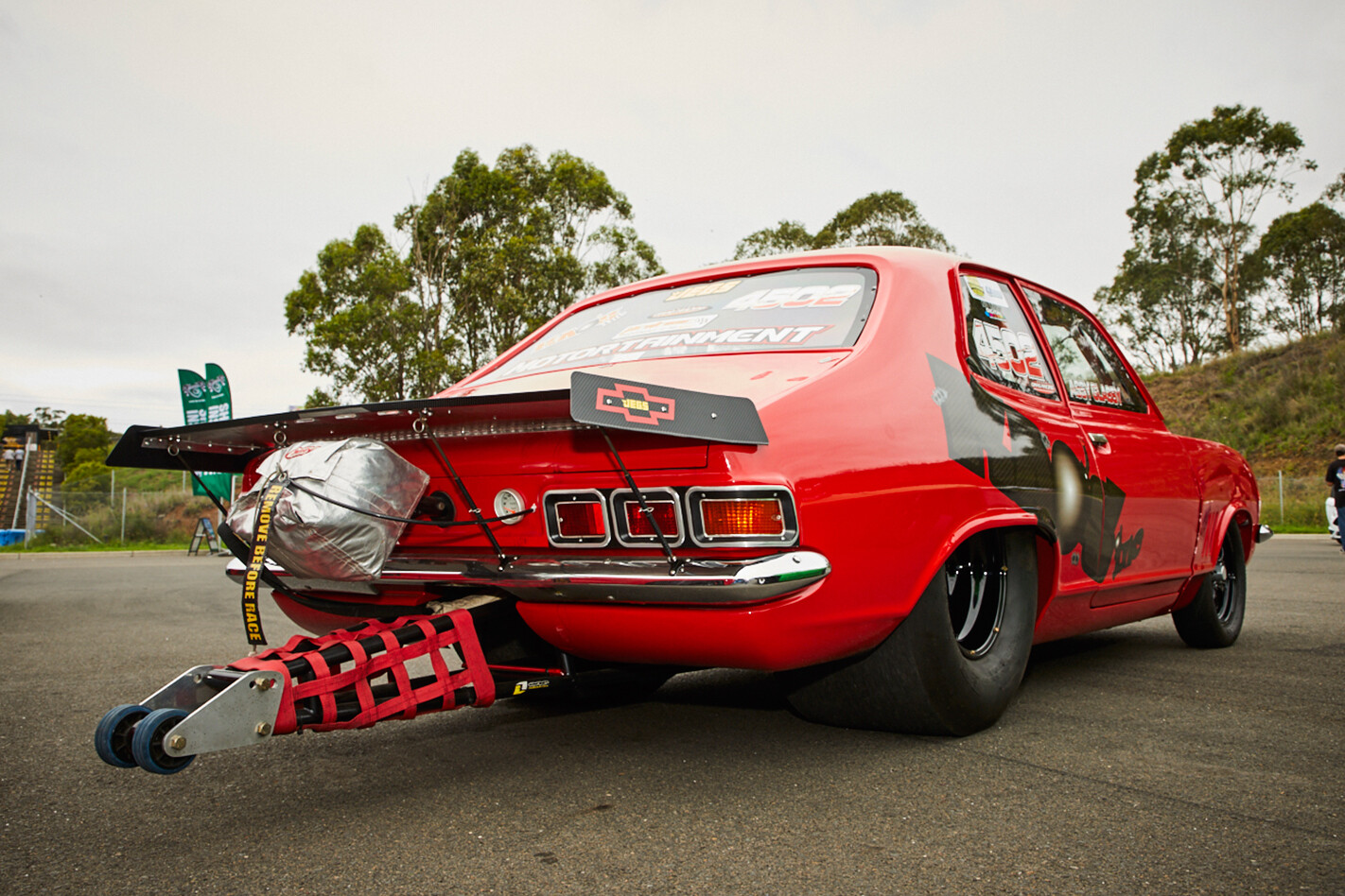 Holden LJ Torana drag car rear