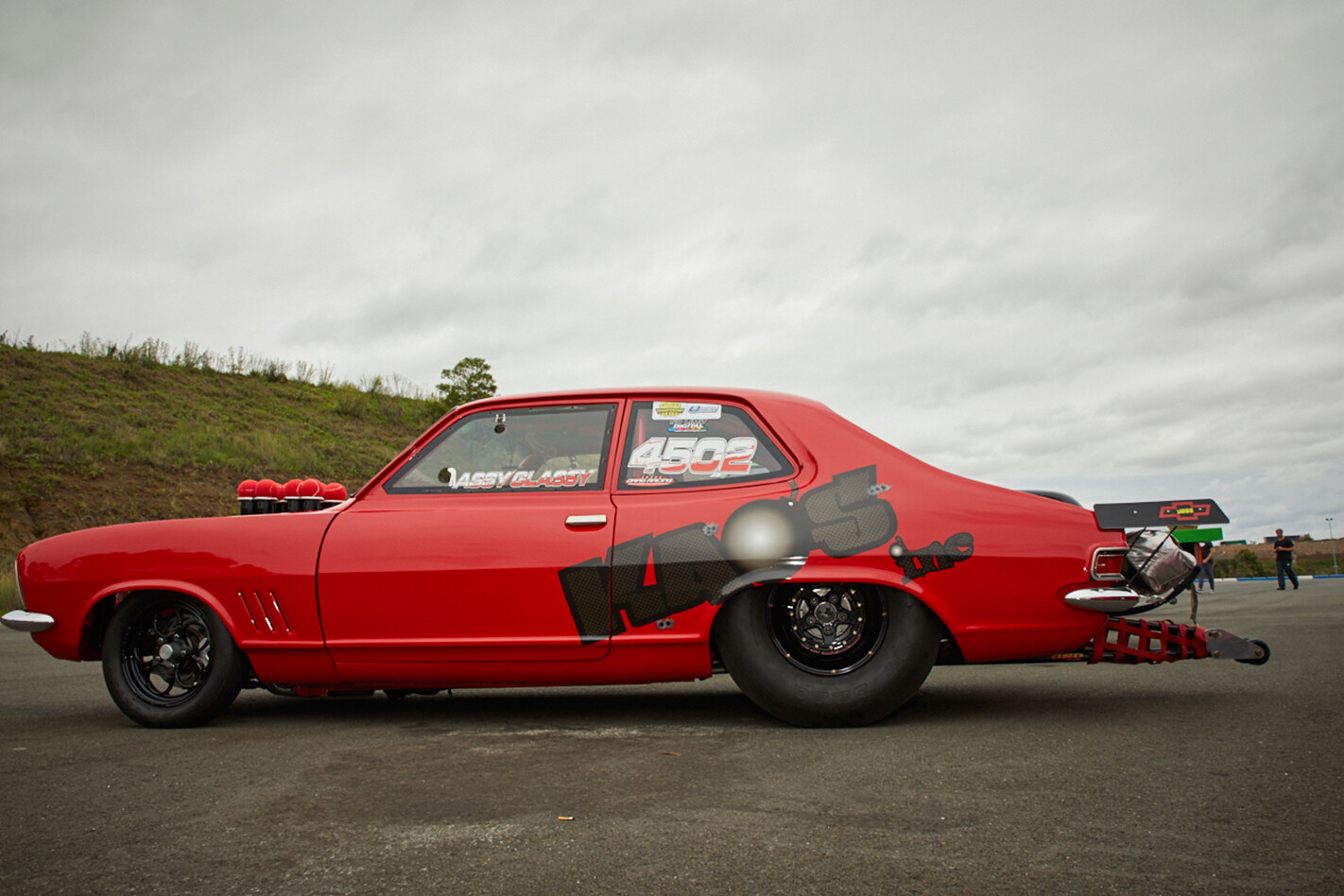 Holden LJ Torana drag car side