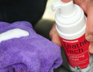 cleaning leather seats
