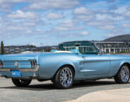 Street Machine Features Matt Roberts Barra Mustang Rear Angle Crop