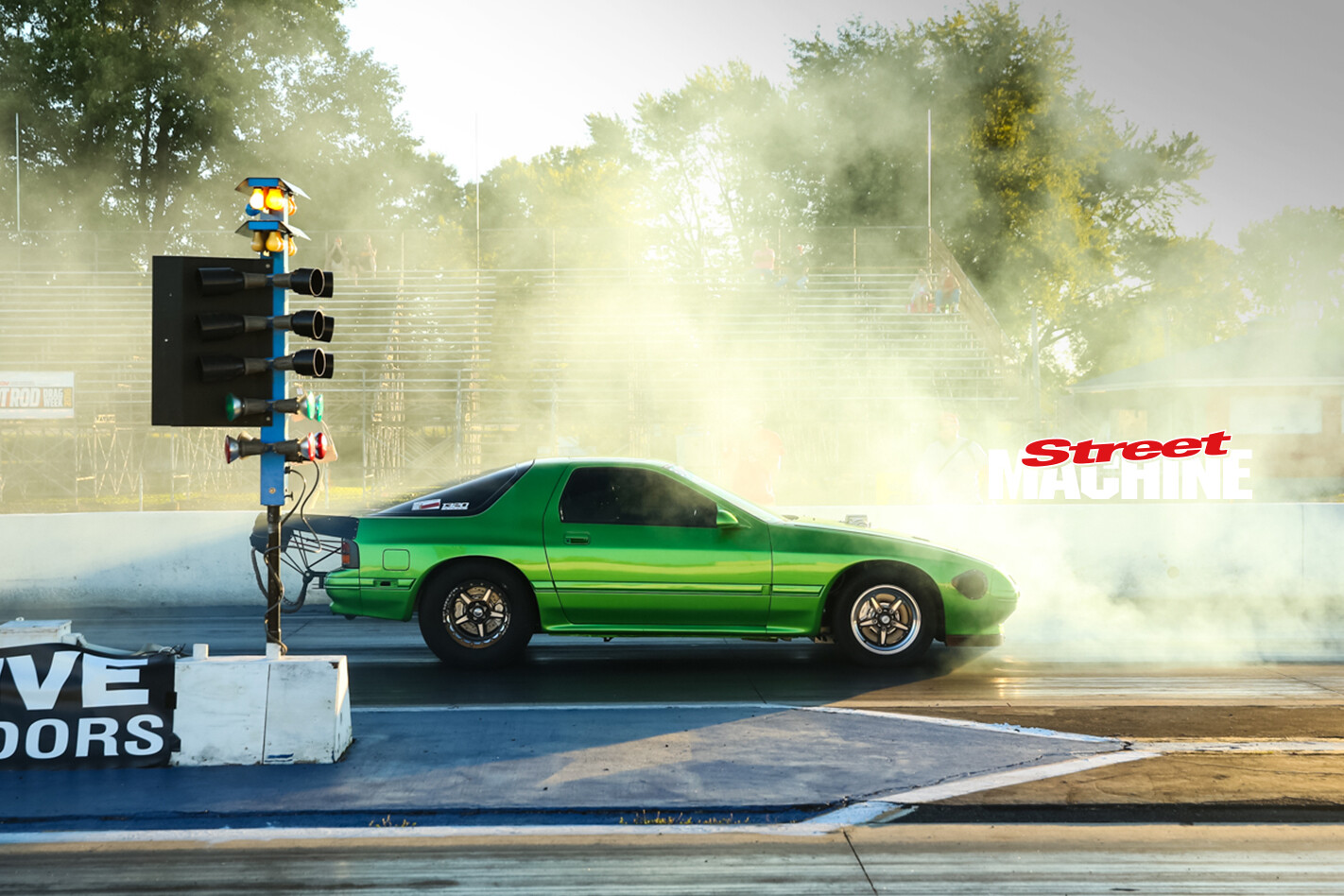 Mazd RX7 Turbo V8 Drag Week