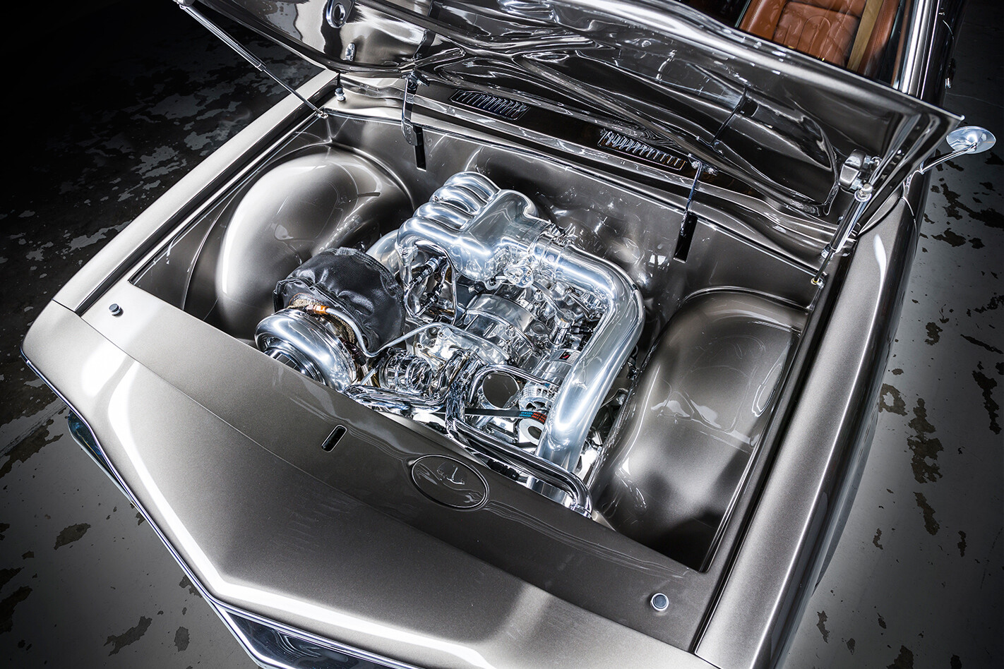 Mazda RX-3 engine bay