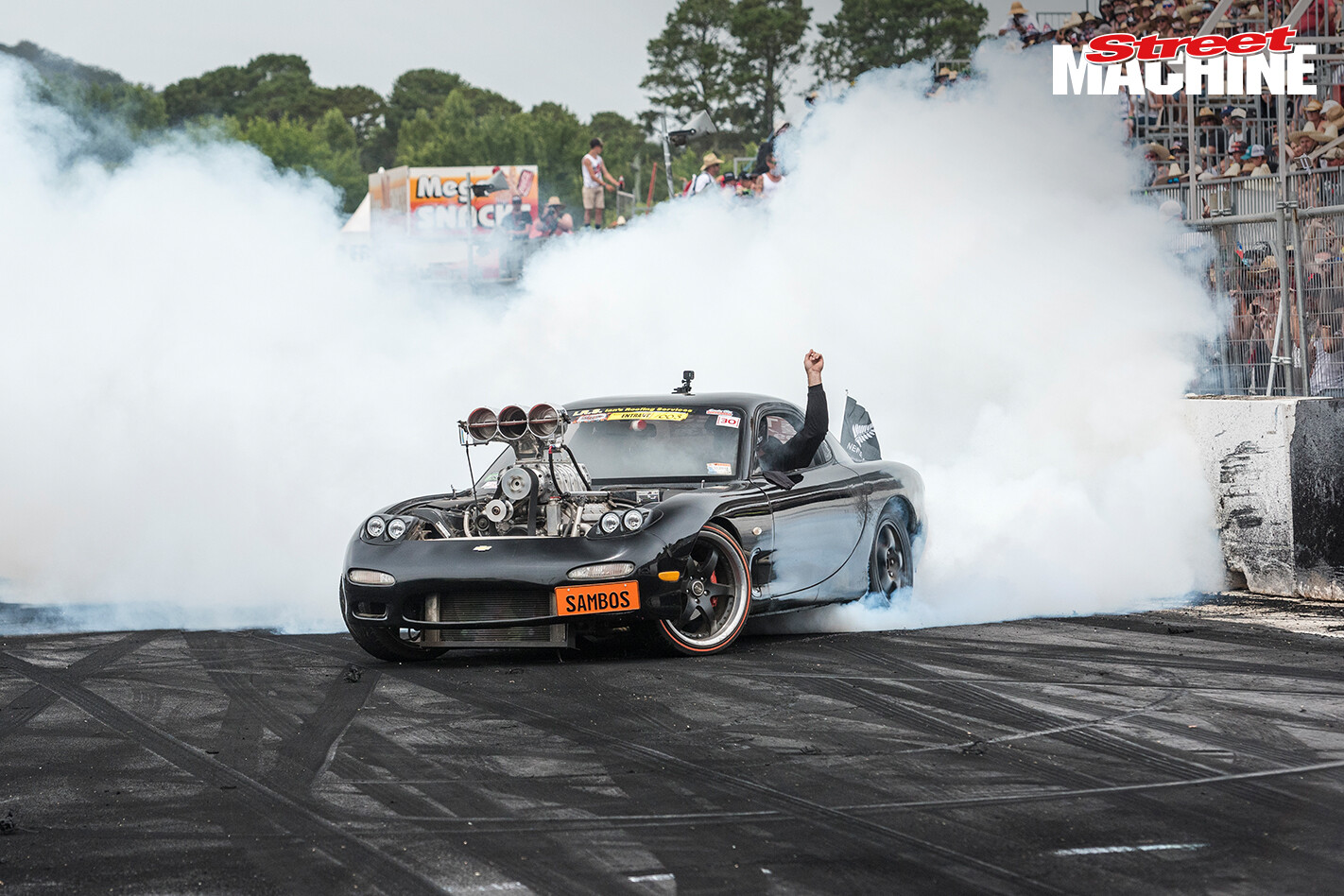 Mazda RX7 Burnout Sambo
