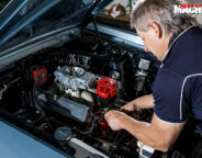 Ford Mustang engine bay