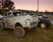 V8 MORRIS MINOR in sunset