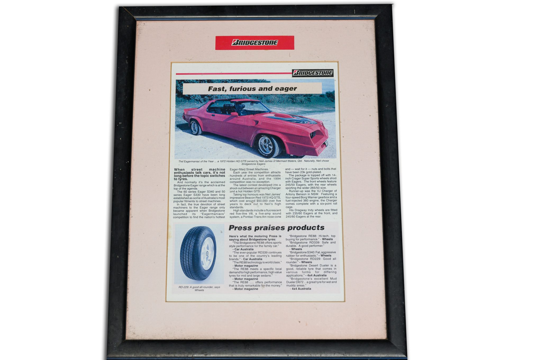 Street Machine Features Neil James Eager Maniac Hq Monaro Poster