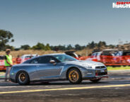 Nissan R35 GTR on track