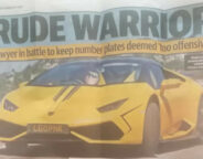 Offensive Number Plate Jpg