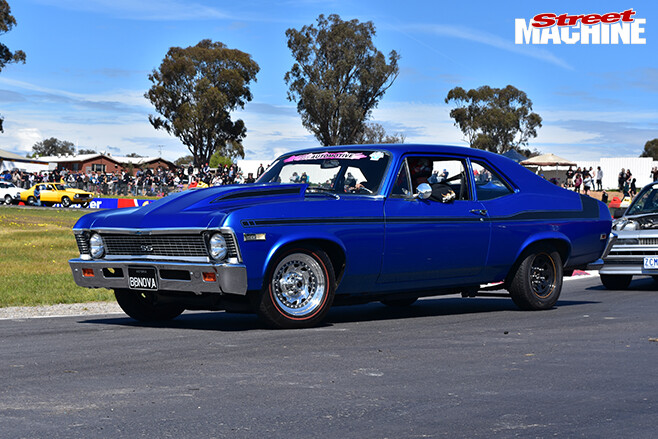 Performance Car mania blue 1968 chevrolet nova
