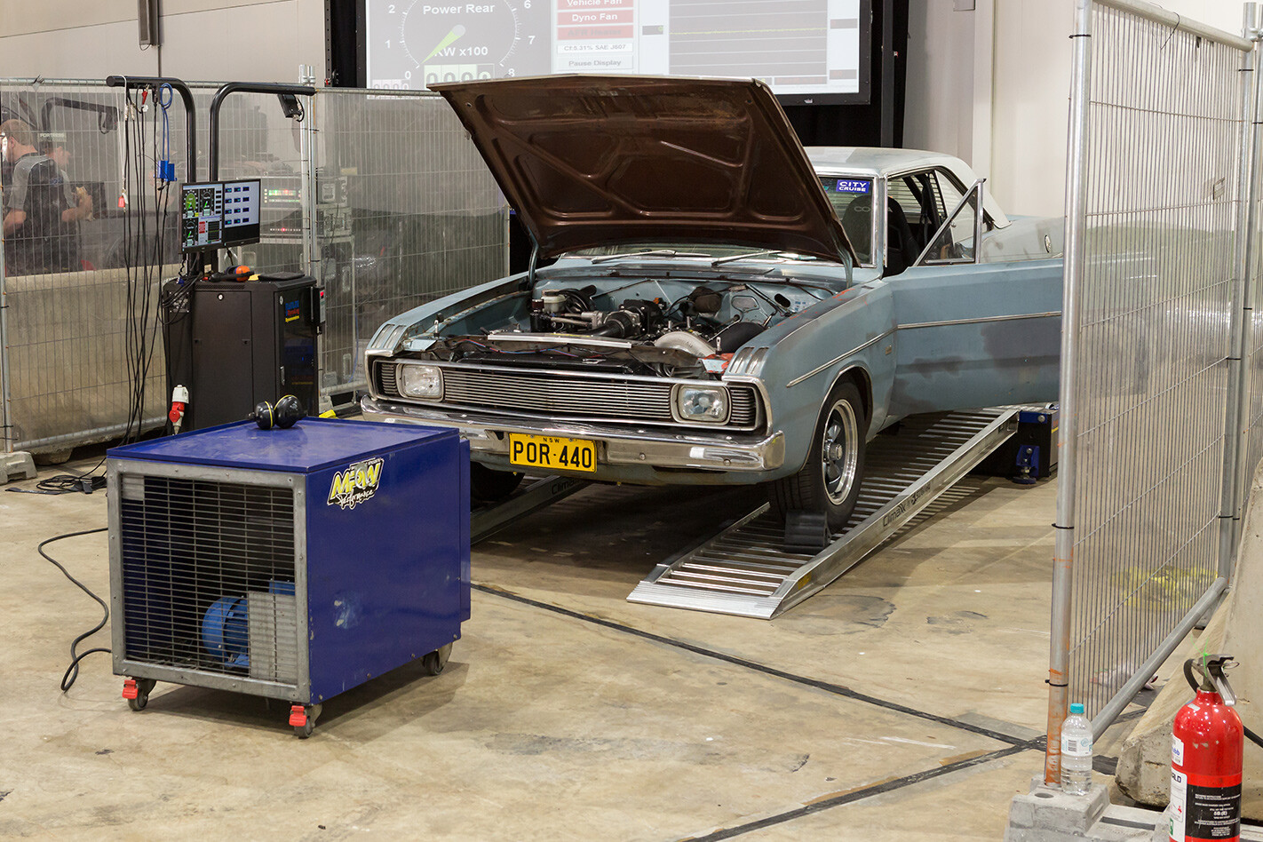 POR440 Valiant on dyno