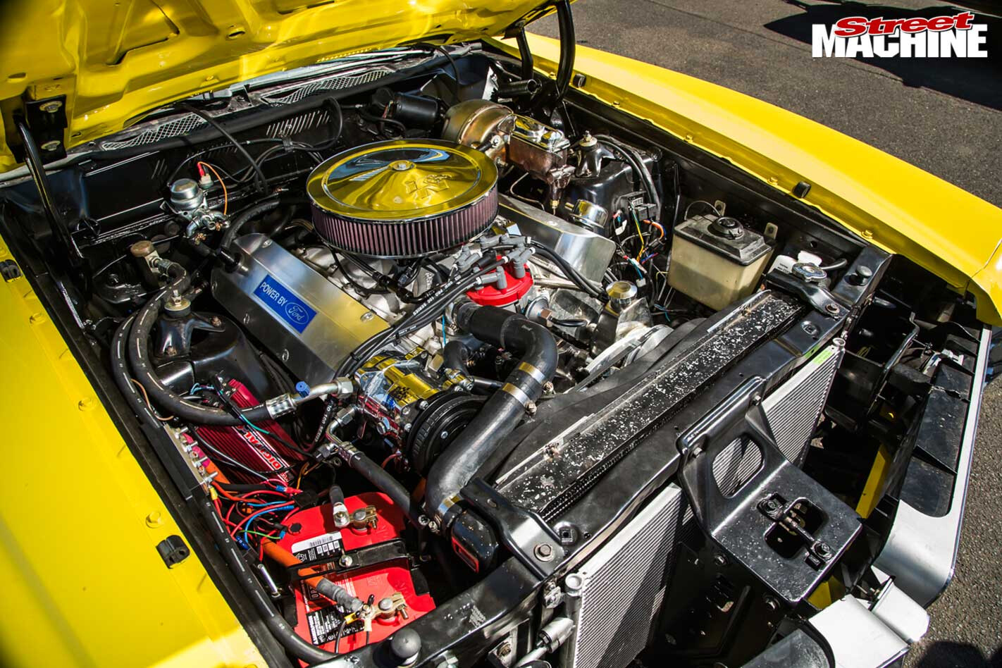 Ford Ranchero ute engine bay