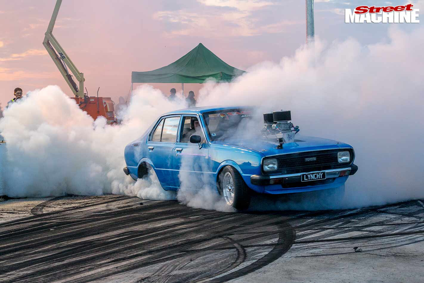 Red Centre Nats burnout