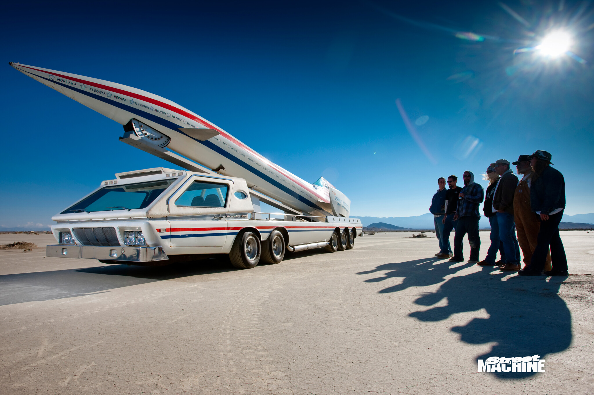 Rocket powered dragster
