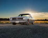 Shane-Willmott-FOOLSGOLD-1JZ-Holden-HT-Ute-Sleeper-on-road-sunset