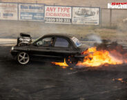 Mazda 121 burnout car