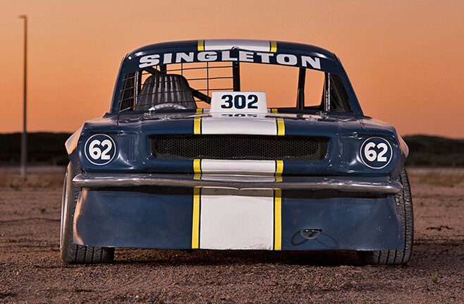 Speedway Mustang front