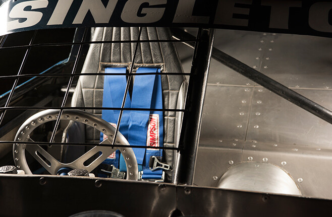 Speedway Mustang interior