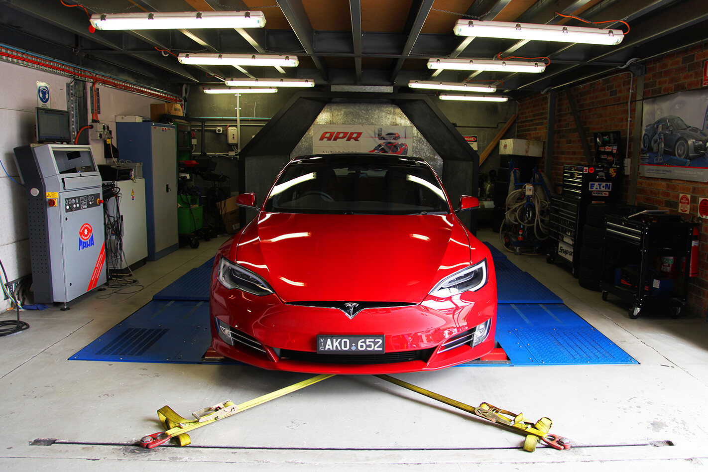 Tesla on dyno 3