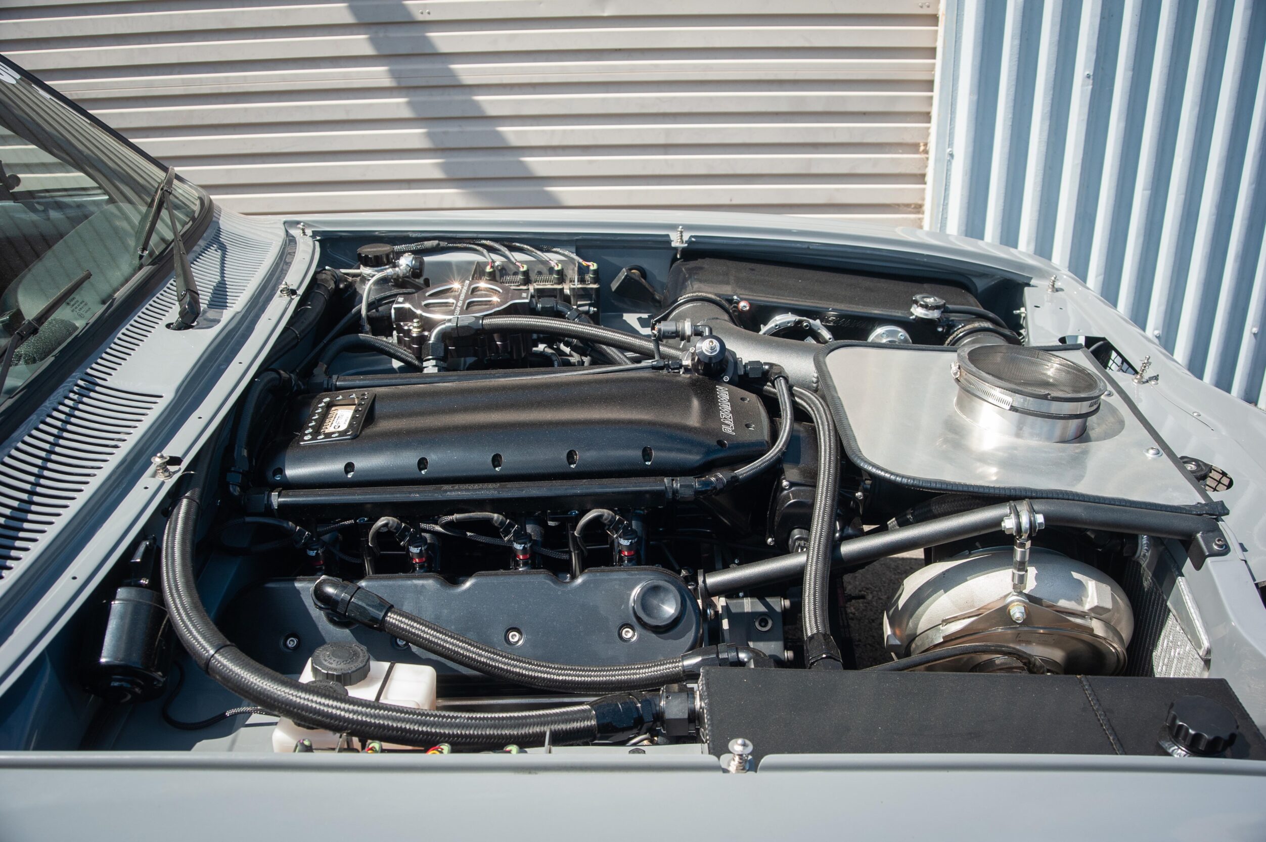 Turbo LSX Torana engine bay