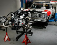 twin-turbo Windsor engine