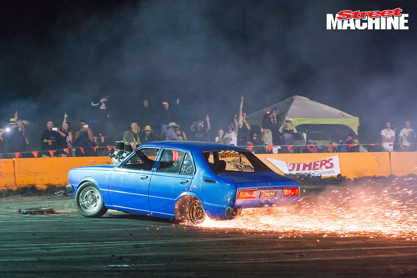 V8 Corolla Burnout LYNCHY