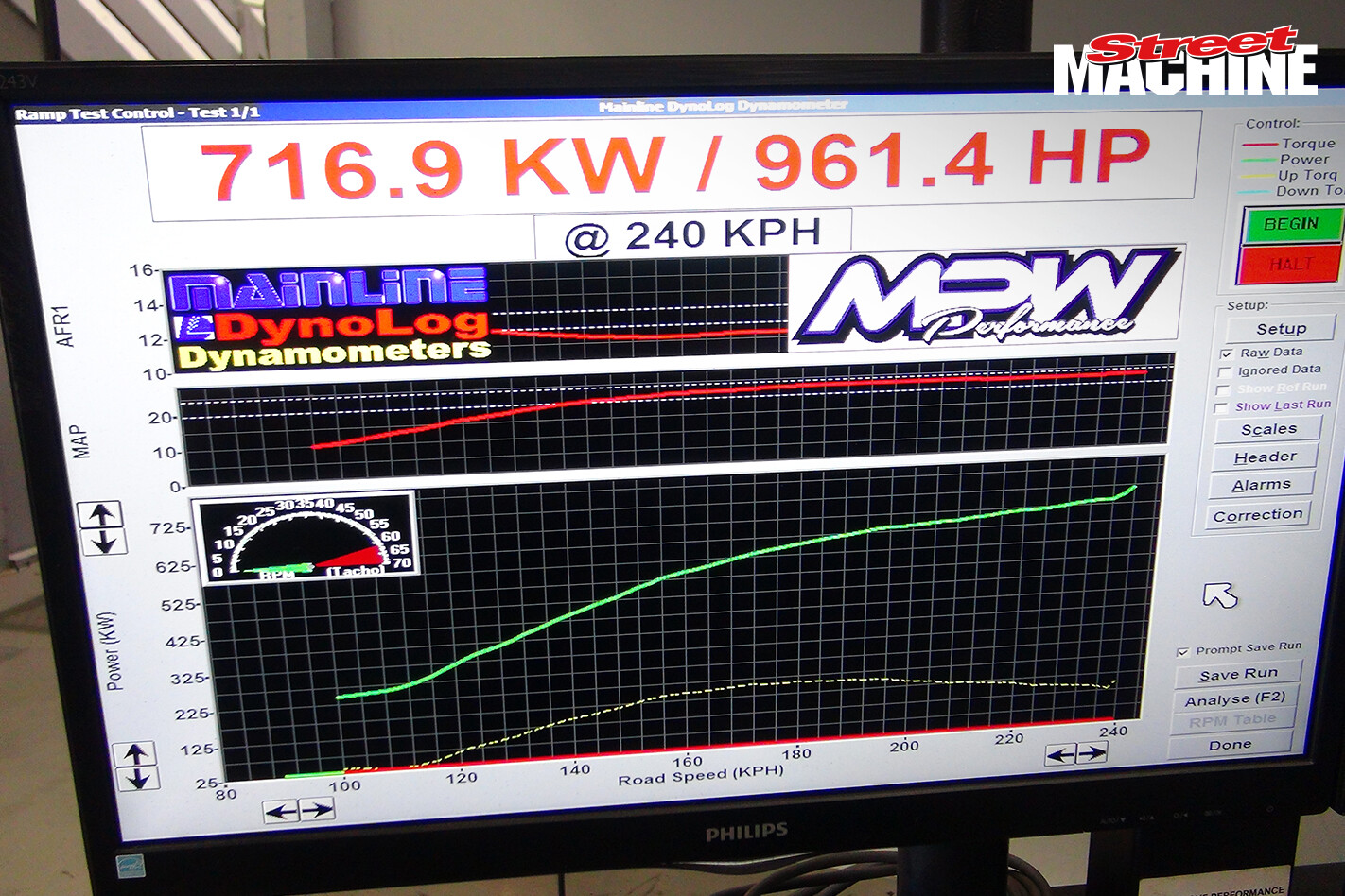 VH Commodore Dyno Luke Foley