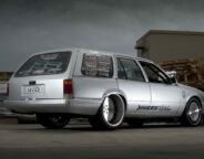 Street Machine Features Vinyl Wrap Commodore Rear Angle