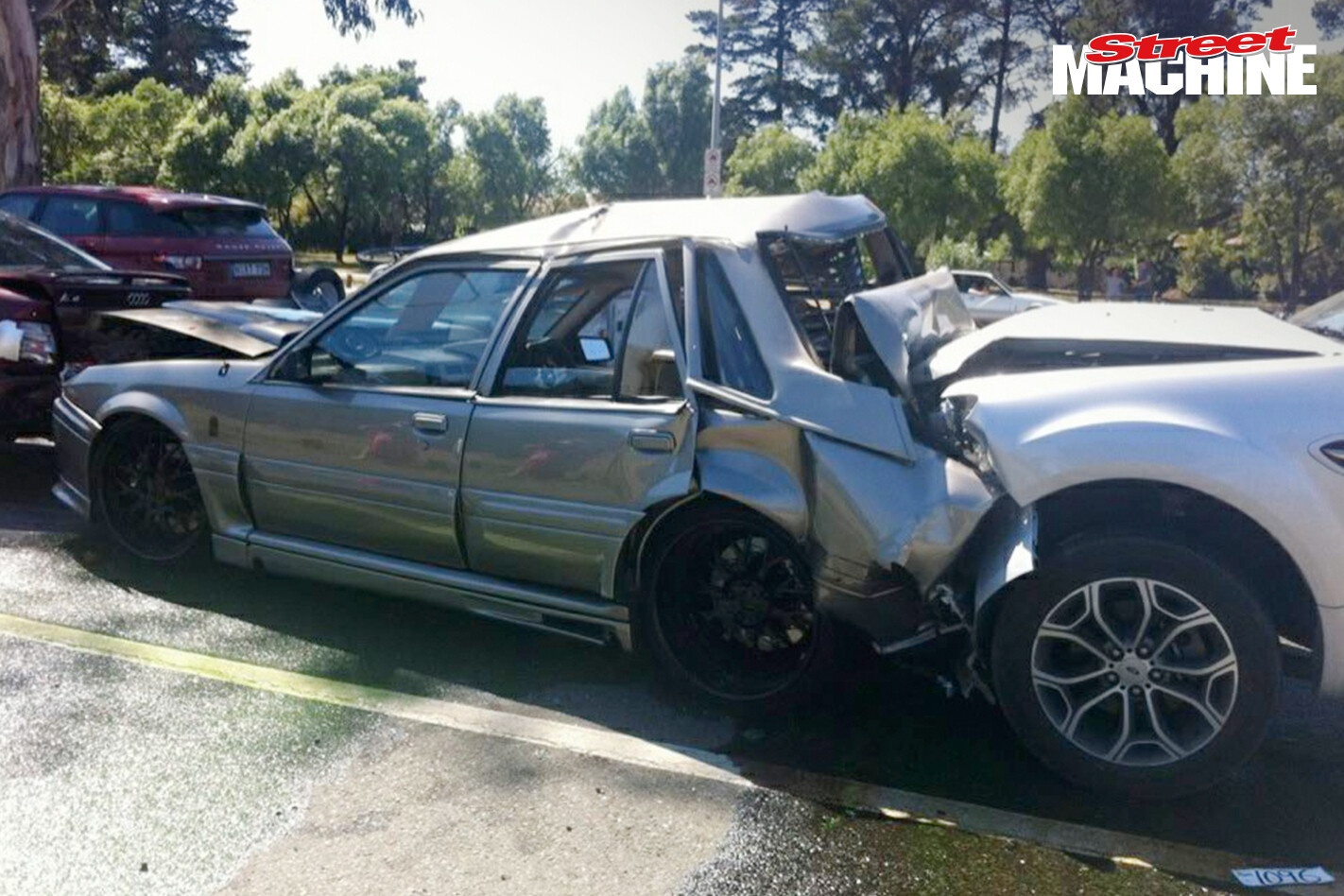 VL Commodore Blown 2ANGRY Crash