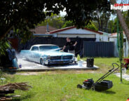 washing the bonneville coupe