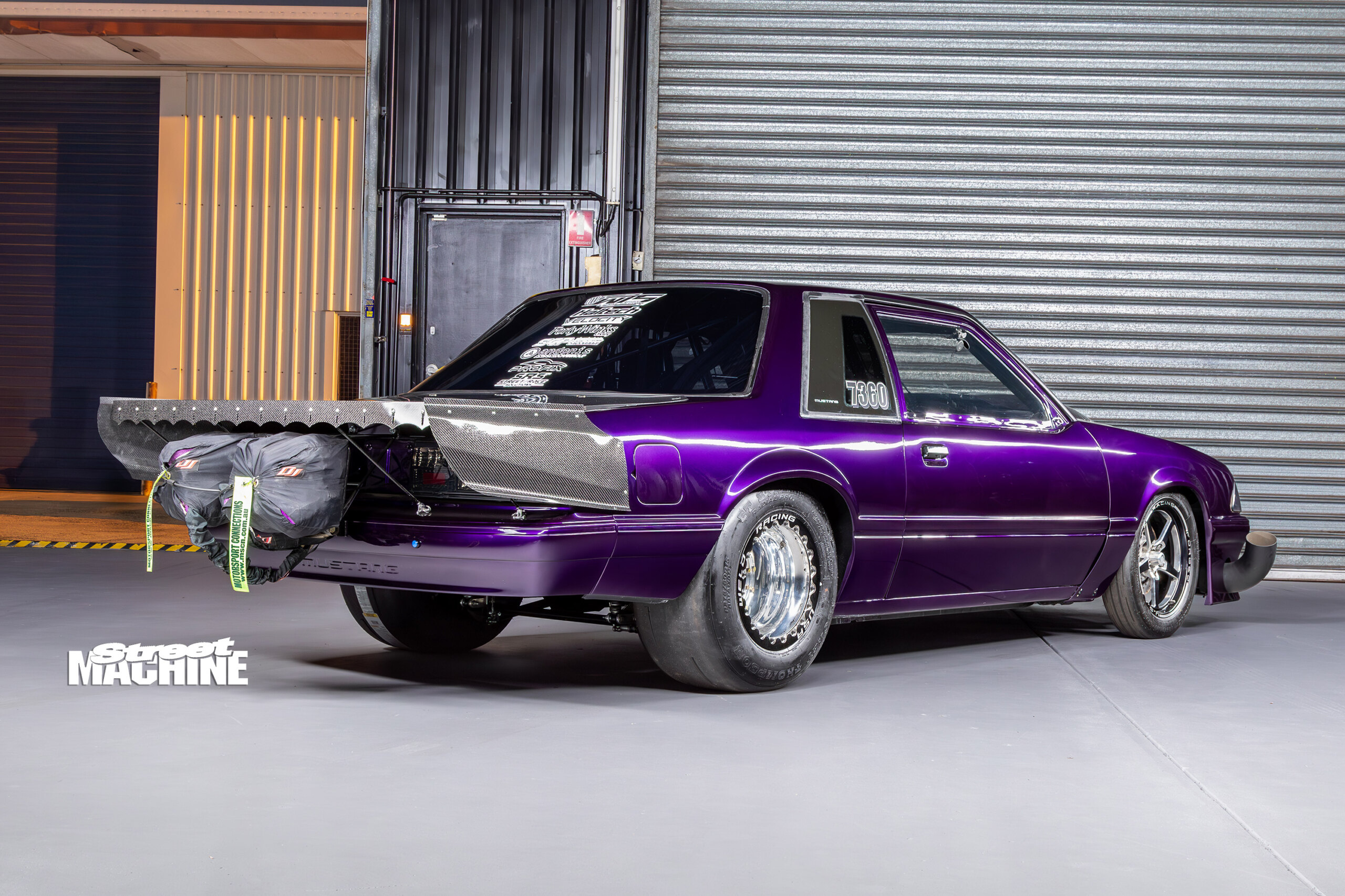 Jamie Jeffreys's 2500hp radial Fox-body Mustang