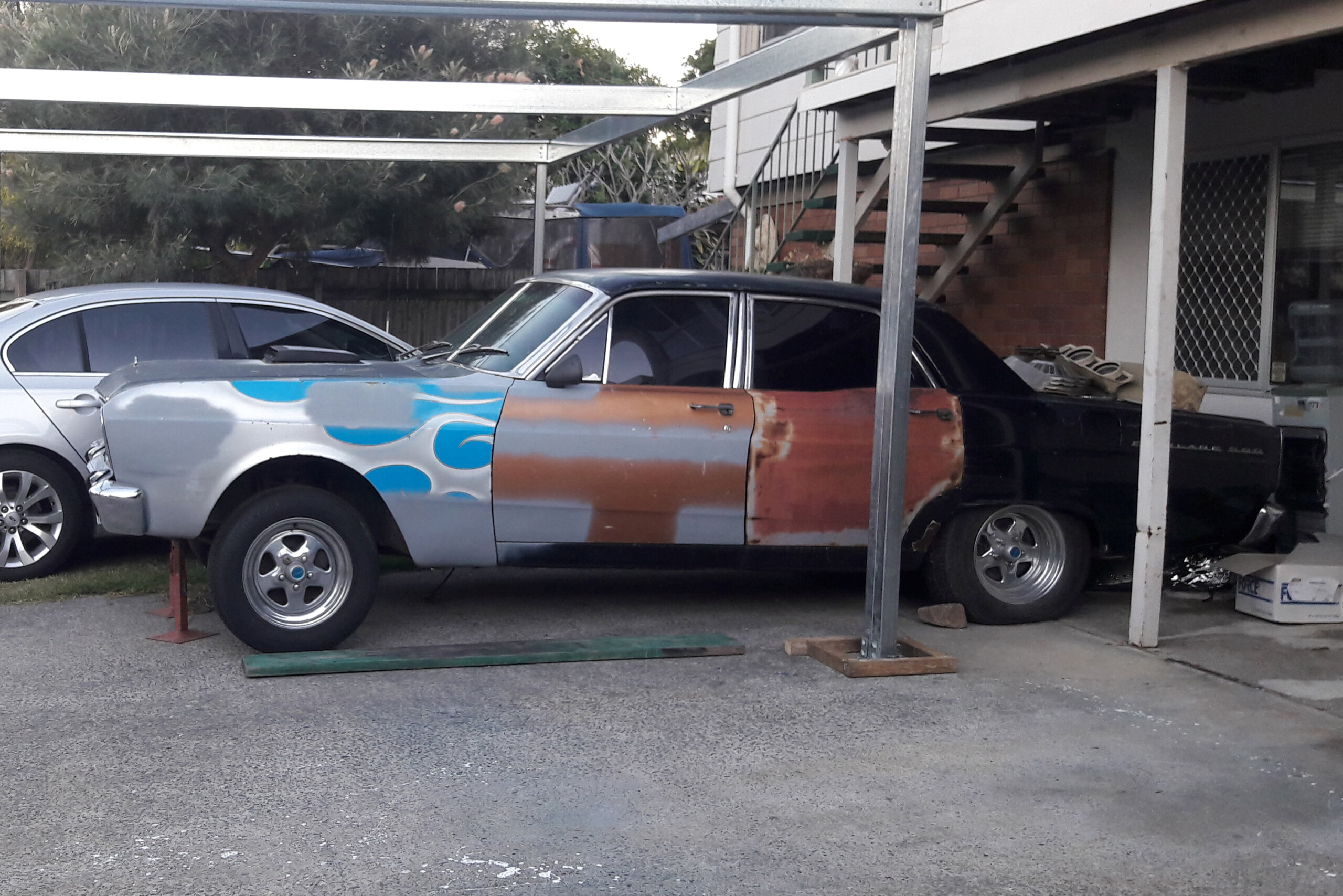Home-brewed 1967 ZA Fairlane 500 in the build
