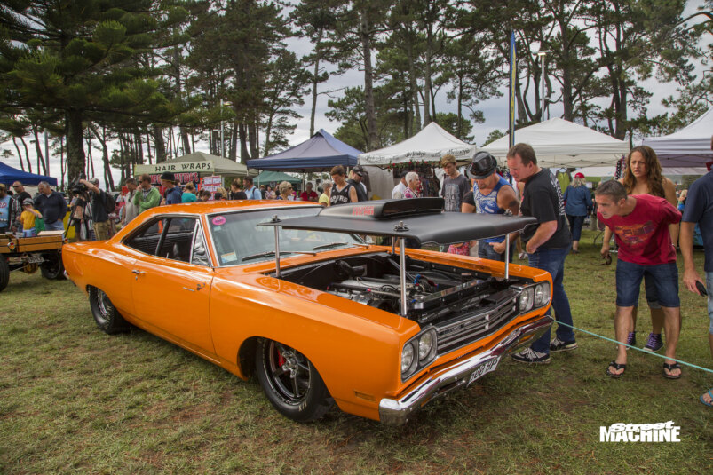 While this 1969 Road Runner isn't exactly period correct, it does illustrate the lift off A12 style hood, which was available mid-way through 1969 with the 440+6 option